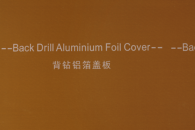 BACK-DRILL ALUMINUM FOIL COVER PLATE