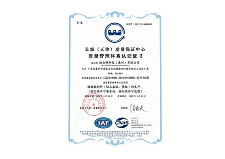 ISO Certificate